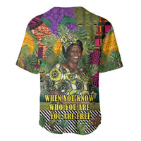 Wangari Maathai Baseball Jersey Colorful Nature-Inspired Design Empowerment Quote African Print Environmental - Wonder Print Shop