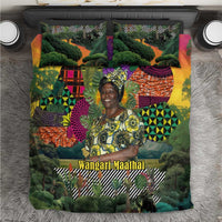 Wangari Maathai Bedding Set Colorful Nature-Inspired Design Empowerment Quote African Print Environmental - Wonder Print Shop