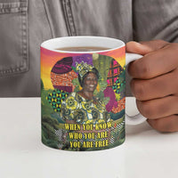 Wangari Maathai Ceramic Mug Colorful Nature-Inspired Design Empowerment Quote African Print Environmental - Wonder Print Shop