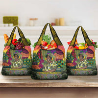 Wangari Maathai Grocery Bag Colorful Nature-Inspired Design Empowerment Quote African Print Environmental - Wonder Print Shop