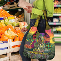Wangari Maathai Grocery Bag Colorful Nature-Inspired Design Empowerment Quote African Print Environmental - Wonder Print Shop