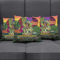 Wangari Maathai Pillow Cover Colorful Nature-Inspired Design Empowerment Quote African Print Environmental - Wonder Print Shop