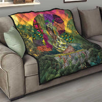 Wangari Maathai Quilt Colorful Nature-Inspired Design Empowerment Quote African Print Environmental - Wonder Print Shop