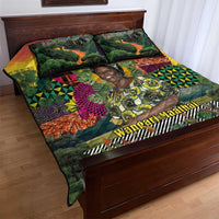 Wangari Maathai Quilt Bed Set Colorful Nature-Inspired Design Empowerment Quote African Print Environmental - Wonder Print Shop