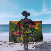 Wangari Maathai Sarong Colorful Nature-Inspired Design Empowerment Quote African Print Environmental - Wonder Print Shop