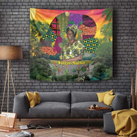 Wangari Maathai Tapestry Colorful Nature-Inspired Design Empowerment Quote African Print Environmental - Wonder Print Shop
