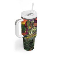 Wangari Maathai Tumbler With Handle Colorful Nature-Inspired Design Empowerment Quote African Print Environmental - Wonder Print Shop