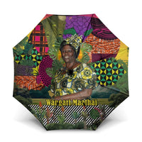 Wangari Maathai Umbrella Colorful Nature-Inspired Design Empowerment Quote African Print Environmental - Wonder Print Shop