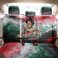 Wangari Maathai Back Car Seat Cover Kenyan Flag Watercolor Style - Environmental Quote Planting Trees Tribute Eco-Activism - Wonder Print Shop
