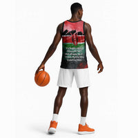Wangari Maathai Basketball Jersey Kenyan Flag Watercolor Style - Environmental Quote Planting Trees Tribute Eco-Activism - Wonder Print Shop