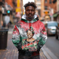 Wangari Maathai Hoodie Kenyan Flag Watercolor Style - Environmental Quote Planting Trees Tribute Eco-Activism - Wonder Print Shop