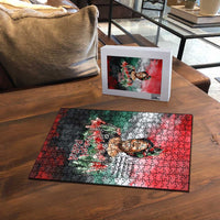 Wangari Maathai Puzzle Kenyan Flag Watercolor Style - Environmental Quote Planting Trees Tribute Eco-Activism - Wonder Print Shop