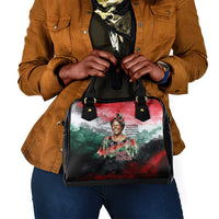 Wangari Maathai Shoulder Handbag Kenyan Flag Watercolor Style - Environmental Quote Planting Trees Tribute Eco-Activism - Wonder Print Shop