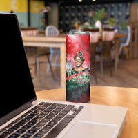 Wangari Maathai Skinny Tumbler Kenyan Flag Watercolor Style - Environmental Quote Planting Trees Tribute Eco-Activism - Wonder Print Shop