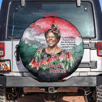 Wangari Maathai Spare Tire Cover Kenyan Flag Watercolor Style - Environmental Quote Planting Trees Tribute Eco-Activism - Wonder Print Shop