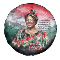 Wangari Maathai Spare Tire Cover Kenyan Flag Watercolor Style - Environmental Quote Planting Trees Tribute Eco-Activism - Wonder Print Shop