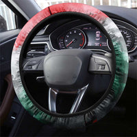 Wangari Maathai Steering Wheel Cover Kenyan Flag Watercolor Style - Environmental Quote Planting Trees Tribute Eco-Activism - Wonder Print Shop