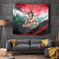 Wangari Maathai Tapestry Kenyan Flag Watercolor Style - Environmental Quote Planting Trees Tribute Eco-Activism - Wonder Print Shop