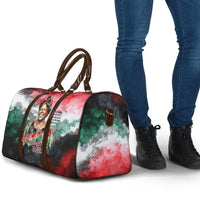 Wangari Maathai Travel Bag Kenyan Flag Watercolor Style - Environmental Quote Planting Trees Tribute Eco-Activism - Wonder Print Shop