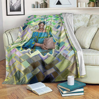Wangari Maathai Blanket Hummingbird Quote Tree Planting Theme Environmental Justice Tribute - Wonder Print Shop