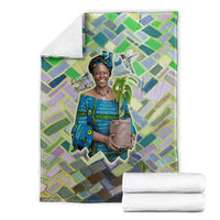 Wangari Maathai Blanket Hummingbird Quote Tree Planting Theme Environmental Justice Tribute - Wonder Print Shop