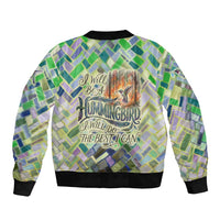 Wangari Maathai Bomber Jacket Hummingbird Quote Tree Planting Theme Environmental Justice Tribute - Wonder Print Shop
