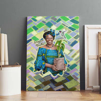 Wangari Maathai Canvas Wall Art Hummingbird Quote Tree Planting Theme Environmental Justice Tribute - Wonder Print Shop