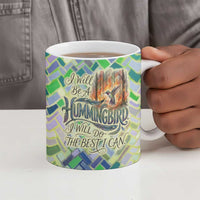 Wangari Maathai Ceramic Mug Hummingbird Quote Tree Planting Theme Environmental Justice Tribute - Wonder Print Shop