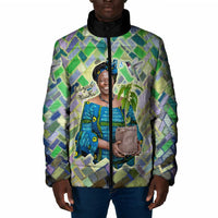 Wangari Maathai Padded Jacket Hummingbird Quote Tree Planting Theme Environmental Justice Tribute - Wonder Print Shop