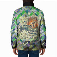 Wangari Maathai Padded Jacket Hummingbird Quote Tree Planting Theme Environmental Justice Tribute - Wonder Print Shop