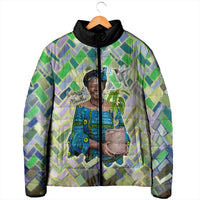 Wangari Maathai Padded Jacket Hummingbird Quote Tree Planting Theme Environmental Justice Tribute - Wonder Print Shop