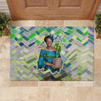 Wangari Maathai Rubber Doormat Hummingbird Quote Tree Planting Theme Environmental Justice Tribute - Wonder Print Shop