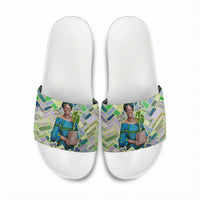 Wangari Maathai Slide Sandals Hummingbird Quote Tree Planting Theme Environmental Justice Tribute - Wonder Print Shop