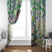 Wangari Maathai Window Curtain Hummingbird Quote Tree Planting Theme Environmental Justice Tribute - Wonder Print Shop