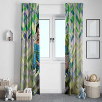 Wangari Maathai Window Curtain Hummingbird Quote Tree Planting Theme Environmental Justice Tribute - Wonder Print Shop