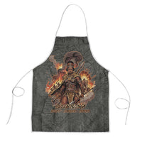 Queen Nzinga Apron Fierce African Warrior Queen - Dark Tribal Fire Art - Wonder Print Shop