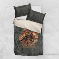 Queen Nzinga Bedding Set Fierce African Warrior Queen - Dark Tribal Fire Art - Wonder Print Shop