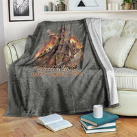 Queen Nzinga Blanket Fierce African Warrior Queen - Dark Tribal Fire Art - Wonder Print Shop