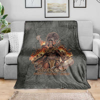 Queen Nzinga Blanket Fierce African Warrior Queen - Dark Tribal Fire Art - Wonder Print Shop