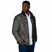 Queen Nzinga Padded Jacket Fierce African Warrior Queen - Dark Tribal Fire Art - Wonder Print Shop