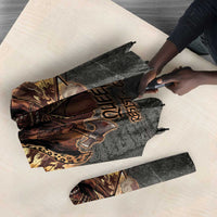 Queen Nzinga Umbrella Fierce African Warrior Queen - Dark Tribal Fire Art - Wonder Print Shop