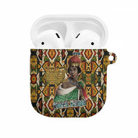 Queen Nzinga AirPods Case Mbandi Traditional Regal Portrait Empowerment Quote African Female Leadership - Wonder Print Shop
