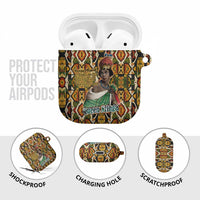 Queen Nzinga AirPods Case Mbandi Traditional Regal Portrait Empowerment Quote African Female Leadership - Wonder Print Shop