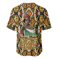 Queen Nzinga Baseball Jersey Mbandi Traditional Regal Portrait Empowerment Quote African Female Leadership - Wonder Print Shop