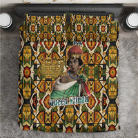 Queen Nzinga Bedding Set Mbandi Traditional Regal Portrait Empowerment Quote African Female Leadership - Wonder Print Shop
