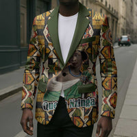 Queen Nzinga Blazer Mbandi Traditional Regal Portrait Empowerment Quote African Female Leadership - Wonder Print Shop