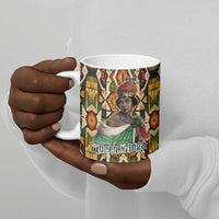 Queen Nzinga Ceramic Mug Mbandi Traditional Regal Portrait Empowerment Quote African Female Leadership - Wonder Print Shop