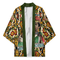 Queen Nzinga Kimono Mbandi Traditional Regal Portrait Empowerment Quote African Female Leadership - Wonder Print Shop