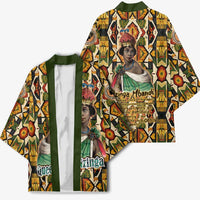 Queen Nzinga Kimono Mbandi Traditional Regal Portrait Empowerment Quote African Female Leadership - Wonder Print Shop