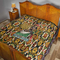 Queen Nzinga Quilt Mbandi Traditional Regal Portrait Empowerment Quote African Female Leadership - Wonder Print Shop